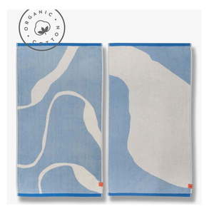 Bielo-modré uteráky v súprave 2 ks z Bio bavlny 50x90 cm Nova Arte – Mette Ditmer Denmark vyobraziť