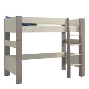 Bielo-sivá vyvýšená detská posteľ z borovicového dreva 90x200 cm Steens for Kids - Tvilum vyobraziť