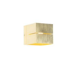 Moderná nástenná lampa zlatá 9, 7 cm - Transfer Groove vyobraziť