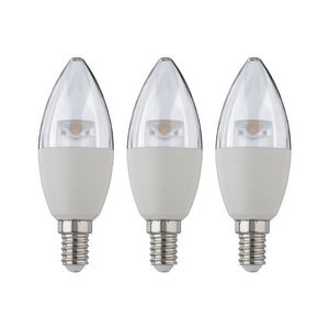 LIVARNO home LED žiarovky (E14 sviečka transparentná, 3 kusy) vyobraziť