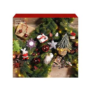 LIVARNO home Adventný kalendár s vianočnými dekoráciami vyobraziť