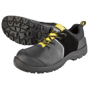 PARKSIDE® Pánska kožená bezpečnostná obuv S3 (41, čierna/žltá) vyobraziť