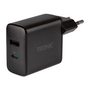 TRONIC® Dvojitá USB nabíjačka (čierna) vyobraziť