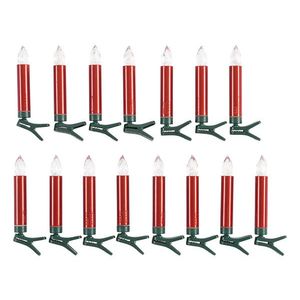 LIVARNO home Bezdrôtové LED sviečky na vianočný stromček (červená) vyobraziť