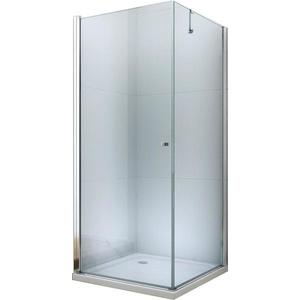 MEXEN/S - Pretoria otváracia sprchovací kút 70x70, sklo transparent, chrom + vanička 852-070-070-01-00-4010 vyobraziť