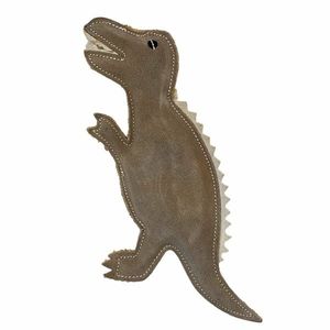 PafDog Dinosaurus Gerry Hračka pre psov z kože a juty, 30 cm vyobraziť