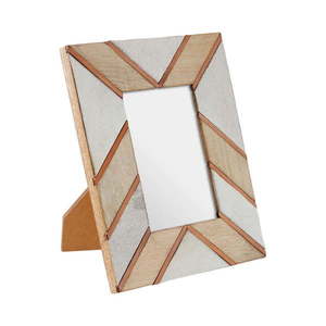 Bielo–béžový drevený rámček 19x24 cm Bowerbird – Premier Housewares vyobraziť