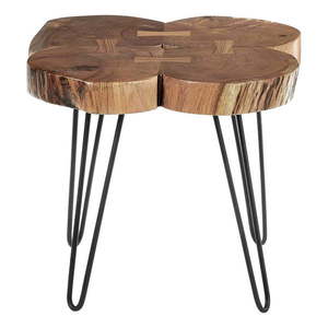 Odkladací stolík s doskou z akácie 50x50 cm Nandri – Premier Housewares vyobraziť