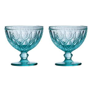 Modré sklenené misky v súprave 2 ks 250 ml Fleur – Premier Housewares vyobraziť