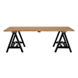 Konferenčný stolík s doskou z borovicového dreva v prírodnej farbe 80x140 cm Hampstead – Premier Housewares vyobraziť
