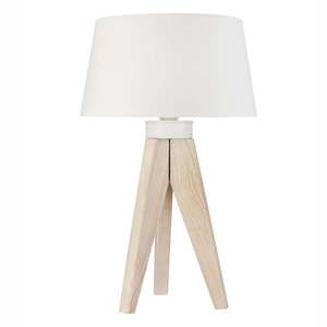 Biela/v prírodnej farbe stolová lampa - LAMKUR vyobraziť