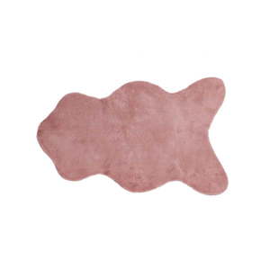 Ružová umelá kožušina Tiseco Home Studio Rabbit, 60 × 90 cm vyobraziť
