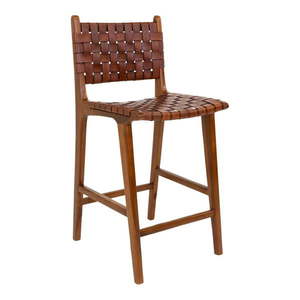 Hnedá barová stolička z teakového dreva 101 cm Perugia – House Nordic vyobraziť