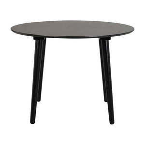 Čierny jedálenský stôl Rowico Lotta, ø 106 cm vyobraziť