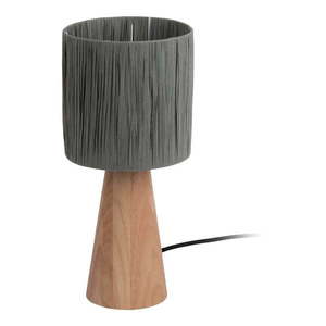 Stolová lampa s tienidlom z papierového výpletu v sivo-prírodnej farbe (výška 33 cm) Sheer Cone – Leitmotiv vyobraziť