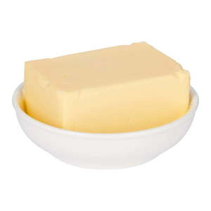 Biela porcelánová miska na maslo Mikasa Ridget vyobraziť