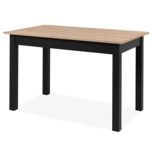 Sconto Jedálenský stôl BUD dub artisan/čierna, 120x70 cm vyobraziť