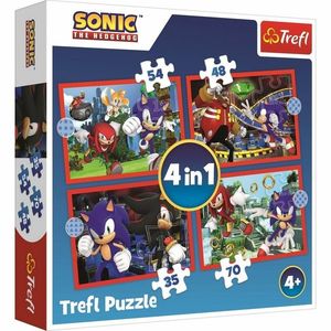 Trefl Puzzle Sonic Dobrodružná jazda, 4v1 (35, 48, 54, 70 dielikov) vyobraziť