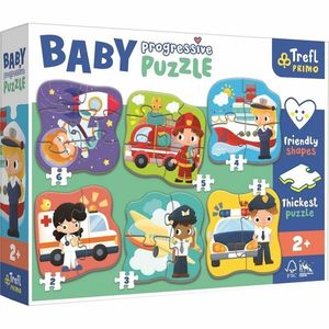Trefl Baby puzzle Povolania a vozidlá, 6v1 (2-6 dielikov) vyobraziť
