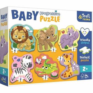 Trefl Baby puzzle Safari, 6v1 (2-6 dielikov) vyobraziť
