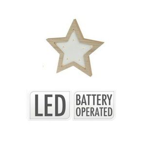 Svietiaca LED dekorácia Star shape 10 LED, 15 x 15 x 2, 5 cm vyobraziť
