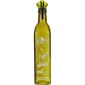 EH Sklenená fľaša na olivový olej s nálevkou, 500 ml vyobraziť