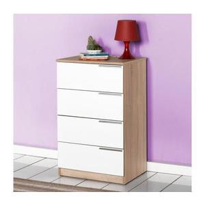 Adore Furniture Komoda 89x55 cm hnedá/biela vyobraziť