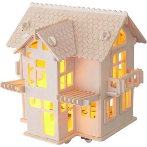 Drevené 3D puzzle VILLA HOUSE vyobraziť