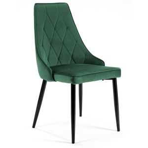 Čalouněná designová židle Gretta zelená vyobraziť