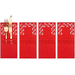 Vianočný obal na príbor EGA III 4 ks červený vyobraziť