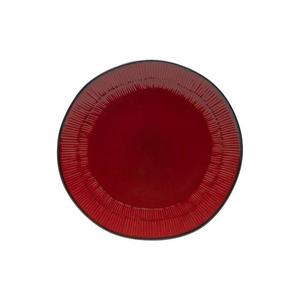 HIT Keramický dezertný tanier RHODES 22cm červeno/čierny vyobraziť