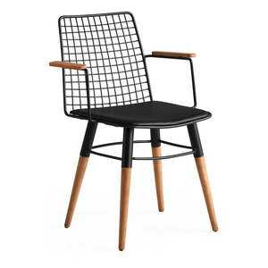 Čierne kovové jedálenské stoličky v súprave 2 ks Trend – Kalune Design vyobraziť