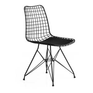 Čierne kovové jedálenské stoličky v súprave 2 ks Tivoli – Kalune Design vyobraziť