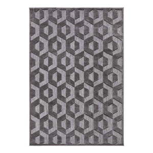 Antracitovosivý koberec 133x190 cm Iconic Hexa – Hanse Home vyobraziť