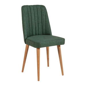 Zelená zamatová jedálenská stolička Stormi Sandalye – Kalune Design vyobraziť