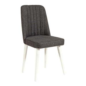 Antracitová zamatová jedálenská stolička Stormi Sandalye – Kalune Design vyobraziť