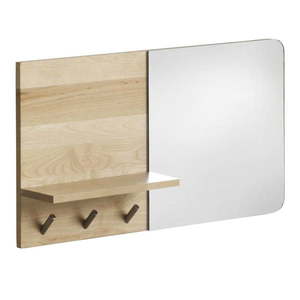 Nástenné zrkadlo s poličkou z brezového dreva Geese Stockholm vyobraziť