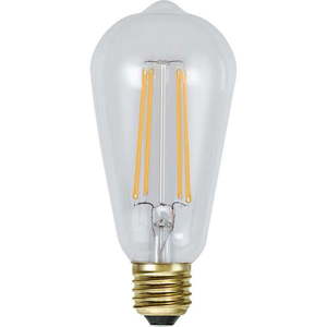 Teplá LED/filamentová žiarovka so stmievačom E27, 4 W Soft Glow – Star Trading vyobraziť