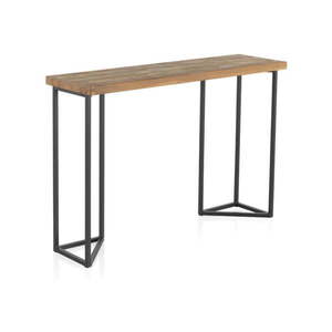 Konzolový stolík s doskou z brestového dreva Geese Lorena, výška 83 cm vyobraziť