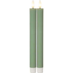 LED sviečky v súprave 2 ks (výška 25 cm) Flamme Stripe – Star Trading vyobraziť