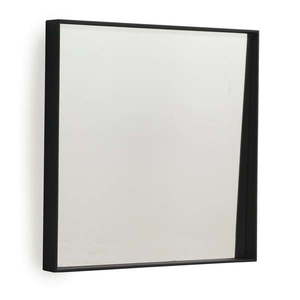 Čierne nástenné zrkadlo Geese Thin, 40 × 40 cm vyobraziť
