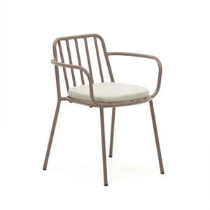 Fialové kovové záhradné stoličky v súprave 4 ks Bramant – Kave Home vyobraziť