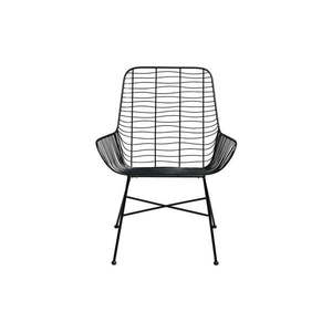 Čierna kovová jedálenská stolička Svale – Villa Collection vyobraziť