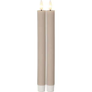 LED sviečky v súprave 2 ks (výška 25 cm) Flamme Stripe – Star Trading vyobraziť