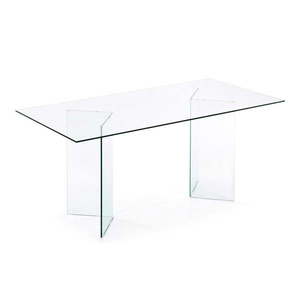 Jedálenský stôl so sklenenou doskou 90x200 cm Burano – Kave Home vyobraziť