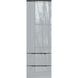 Sivá vysoká závesná kúpeľňová skrinka 36x111 cm Vasio – Germania vyobraziť