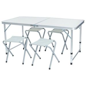 Kempingový stôl so 4 stoličkami vyobraziť
