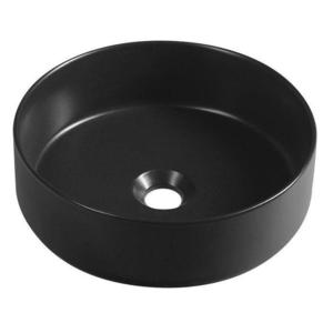 ISVEA - INFINITY ROUND keramické umývadlo na dosku, priemer 36cm, čierna mat 10NF65036B vyobraziť