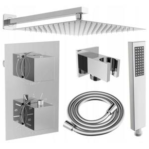 MEXEN/S MEXEN/S - Cube DR02 podomietkový sprchový SET + slim sprcha 30 cm, chróm 77502DR0230-00 vyobraziť