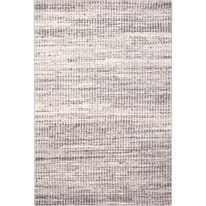 Krémovobiely vlnený koberec 133x180 cm Striped – Agnella vyobraziť